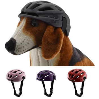 Собачьи мотоциклетные шлемы, каска для собак, шлемы для домашних животных с удобным дышащим легким вентиляционным отверстием для верховой езды, косплей на открытом воздухе