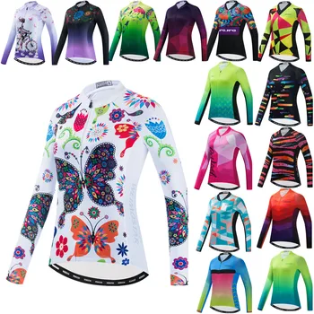 2021 Женская Велосипедная Майка С Длинным Рукавом Maillot Ropa Ciclismo, Велосипедная Одежда, Рубашки Для Шоссейных Велосипедов