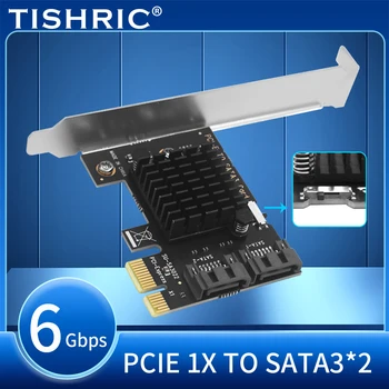 Функция загрузки карты расширения TISHRIC PCIE1X на 2 порта SATA Переключает PCIE На карту расширения SATA3.0, PCI-E На карту SATA3